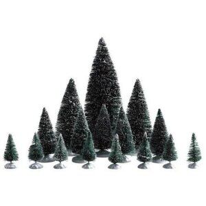 Lemax Assorted Fir Trees Set Of 16